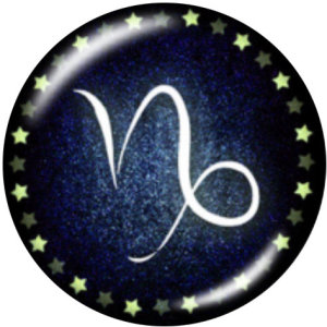 20MM Birthstone 12 constellations glass snap bottom