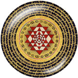 20MM decorative pattern Print glass snaps buttons