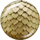 20MM serpentine Print glass snaps buttons