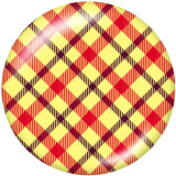 20MM Checkerboard element Print glass snaps buttons