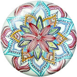 20MM decorative pattern Print glass snaps buttons