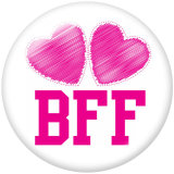 20MM BBF Print glass snaps buttons