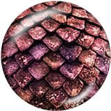 20MM serpentine Print glass snaps buttons