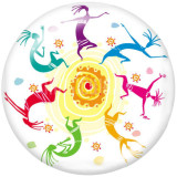 20MM MUSIC Print glass snaps buttons