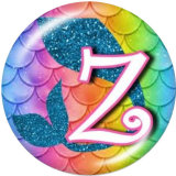 20MM Alphabet snap button 26 words glass  interchangable snaps jewelry