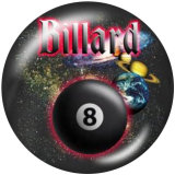 20MM snooker Print glass snaps buttons