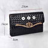 Snaps Straddle handbag multi function bag fit 18mm snap button jewelry
