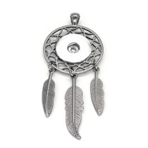 dreamcatcher snap button Pendant  fit 20MM snaps style jewelry