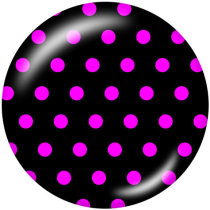 20MM Wave point element Print glass snaps buttons