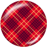 20MM Checkerboard element Print glass snaps buttons