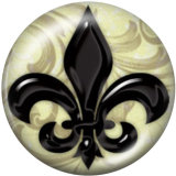 20MM anchor Print glass snaps buttons