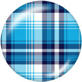 20MM Checkerboard element Print glass snaps buttons