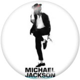 20MM Michael Jackson Print glass snaps buttons