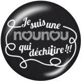 20MM teacher Print glass snaps buttons