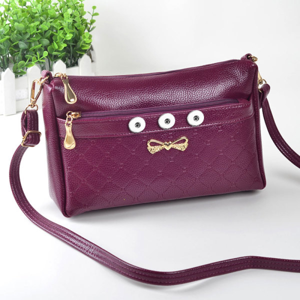Snaps Straddle handbag multi function bag fit 18mm snap button jewelry
