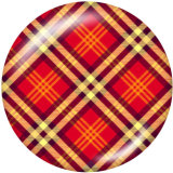 20MM Checkerboard element Print glass snaps buttons
