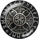20MM  Symbol Print glass snaps buttons