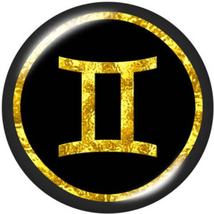 20MM Birthstone 12 constellations glass snap bottom