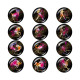 20MM Birthstone 12 constellations glass snap bottom
