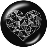 20MM decorative pattern Print glass snaps buttons