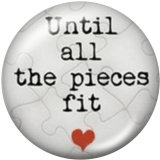 20MM Print glass snaps buttons