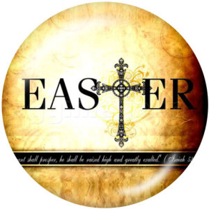 20MM Easter Print glass snaps buttons