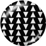 20MM decorative pattern Print glass snaps buttons