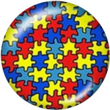 20MM Print glass snaps buttons