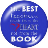 20MM teacher Print glass snaps buttons