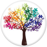 20MM Symbol Print glass snaps buttons