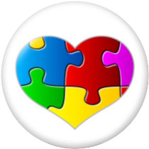 20MM love glass snaps buttons