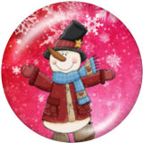 20MM Christmas glass snaps buttons