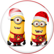 20MM Christmas glass snaps buttons