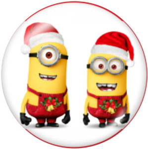 20MM Christmas glass snaps buttons