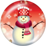 20MM Christmas glass snaps buttons