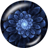 20MM decorative pattern glass snaps buttons