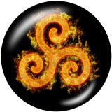 20MM Symbol glass snaps buttons