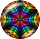 20MM decorative pattern glass snaps buttons