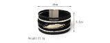 Multi layer Bracelet woven Bracelet leaf wide edge Bracelet