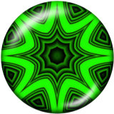 20MM decorative pattern Print glass snaps buttons