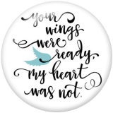 20MM Feather glass snaps buttons