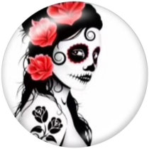 20MM holiday glass snaps buttons