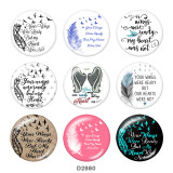 20MM Feather glass snaps buttons