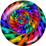 20MM rainbow glass snaps buttons LGBT