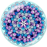 20MM decorative pattern glass snaps buttons