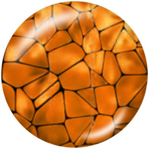 20MM decorative pattern Print glass snaps buttons