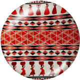 20MM decorative pattern Print glass snaps buttons