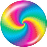 20MM rainbow glass snaps buttons LGBT