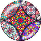 20MM decorative pattern glass snaps buttons