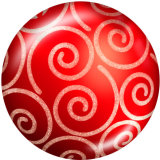 20MM Christmas glass snaps buttons